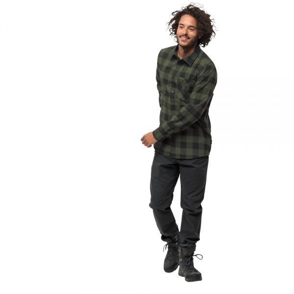 Сорочка Jack Wolfskin RED RIVER SHIRT 1402551-7825 р. 2XL зелений