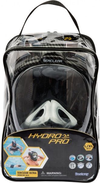 Маска для плавання Bestway SeaClear Ultra р.L-XL чорний