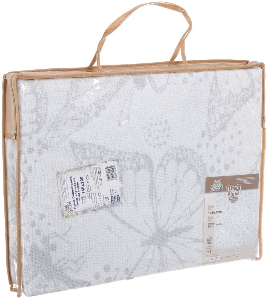 Плед дизайн 11 140x200 см сірий Ярослав 