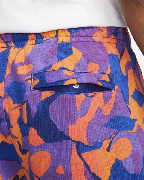 Шорти Nike CLUB+ FT SHORT AOP DX0803-551 р. S різнокольоровий