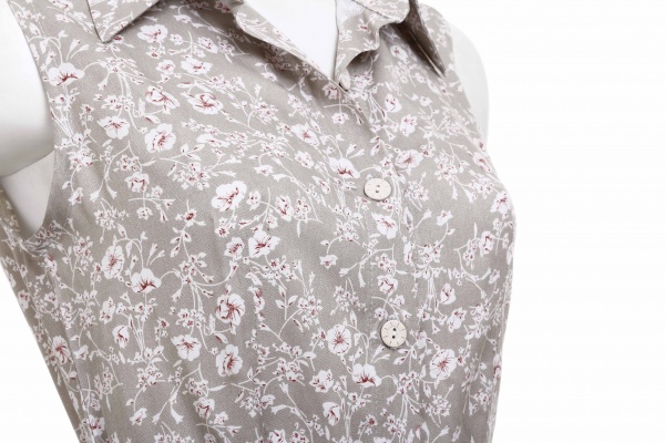 Халат женский BIZE принт цветы р. XXL оливковый