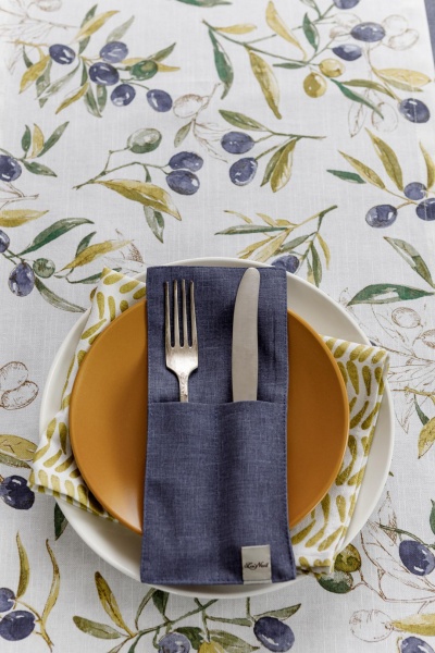 Чохол для приборів La Nuit Oliva Синій 10x24 см 