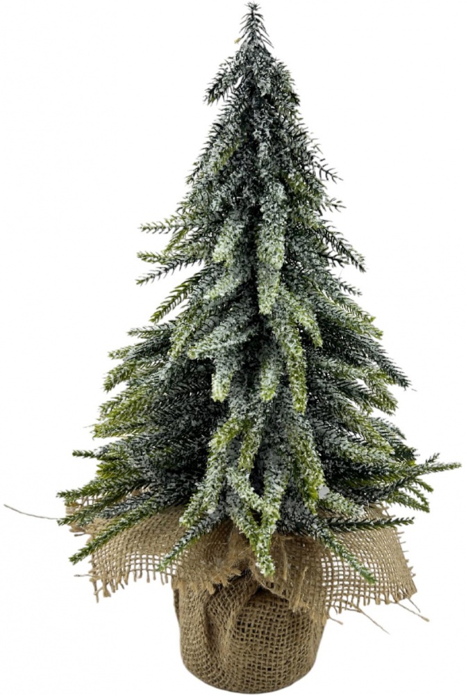 Искусственная елкав мешковине заснеженная ST15-T053F зеленый