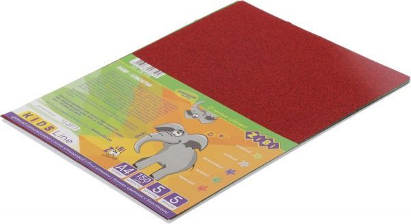 Бумага цветная с блестками А4 ZiBi