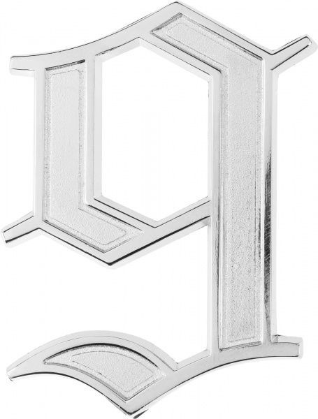 Цифра 9 цинк хром 70 мм Larvij LNZ755 CP #9