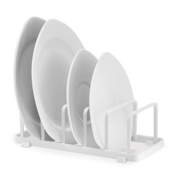 Подставка под посуду металлическая белая Zeller