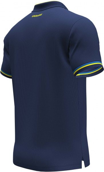 Поло форми збірної України 2021 Joma FED. FUTBOL UCRANIA SHORT SLEEVE POLO AT102376A339 р.S темно-синій