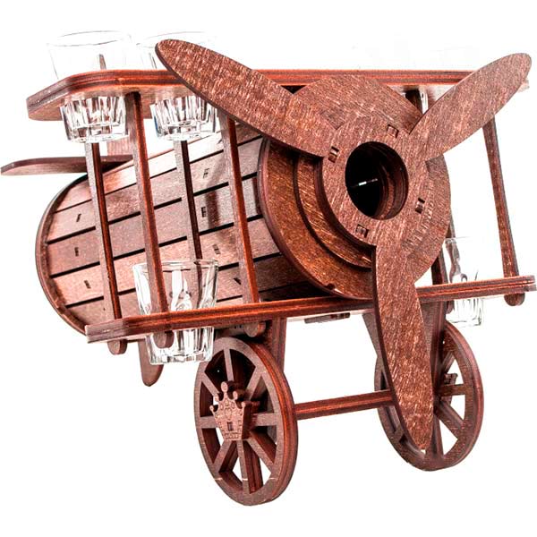 Набор рюмок Самолет 30x37x33 см