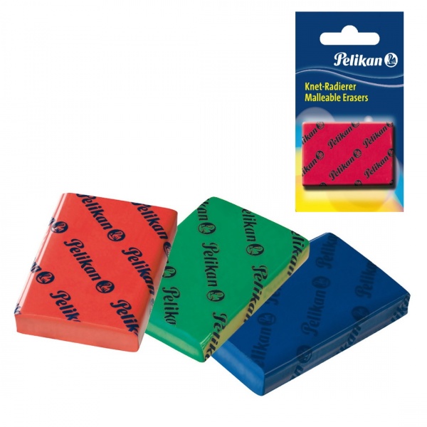 Гумка-клячка GE20 для вугілля і пастелі кольорова 621821 Pelikan