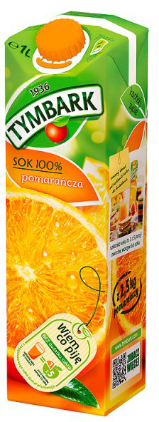 Сок Tymbark апельсиновый 1л 