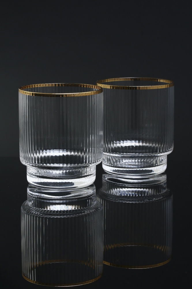 Набір склянок низьких Fiora Ripple скло 320 мл 2 шт.