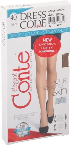Колготки Conte Dress code bronze р. 4 бронзовый 1 шт. 
