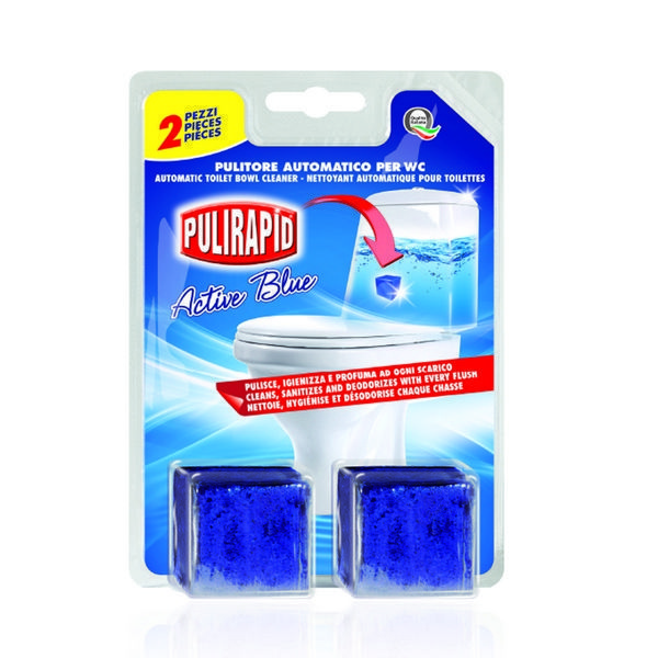 Кубики PULIRAPID в бачок унітазу Active Blue М1573 