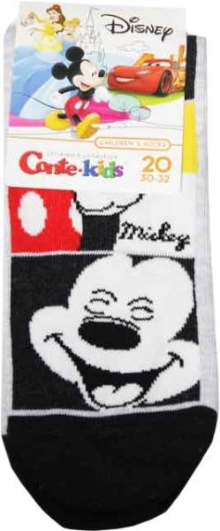 Шкарпетки дитячі Conte-Kids Disney Міккі Маус 348 17С-126СПМ р.20 сіро-чорний 