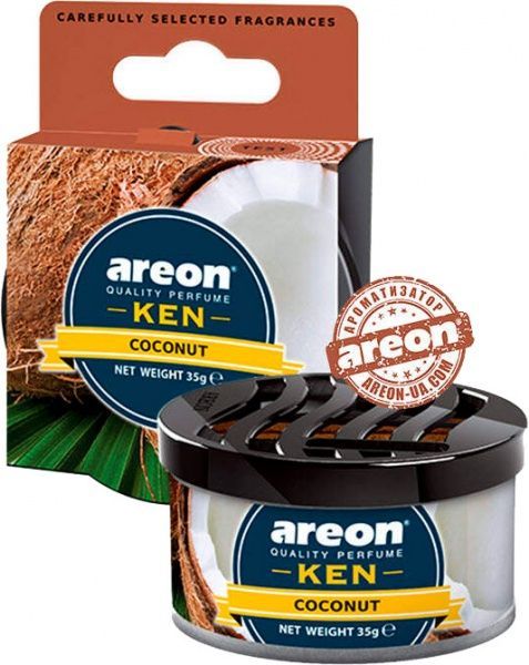 Ароматизатор на панель приладів АРЕОН KEN Кокос
