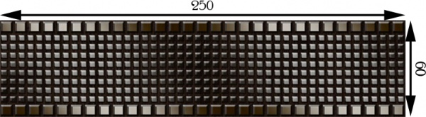 Плитка Golden Tile Токио коричневый фриз Г47311 25x6 