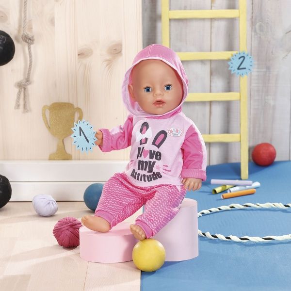 Набор одежды Zapf Baby Born_Спортивный костюм (розовый) 830109-1