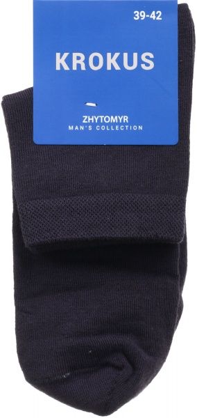Шкарпетки чоловічі Krokus середні (11 см) р. 42-45 графіт 1 пар 113008/1 