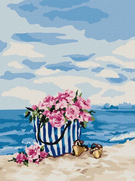 Картина по номерам Отдых на побережье 30х40 см Идейка 