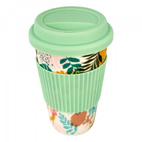 Чашка с крышкой Flower story 440 мл 21-279-123 Keramia