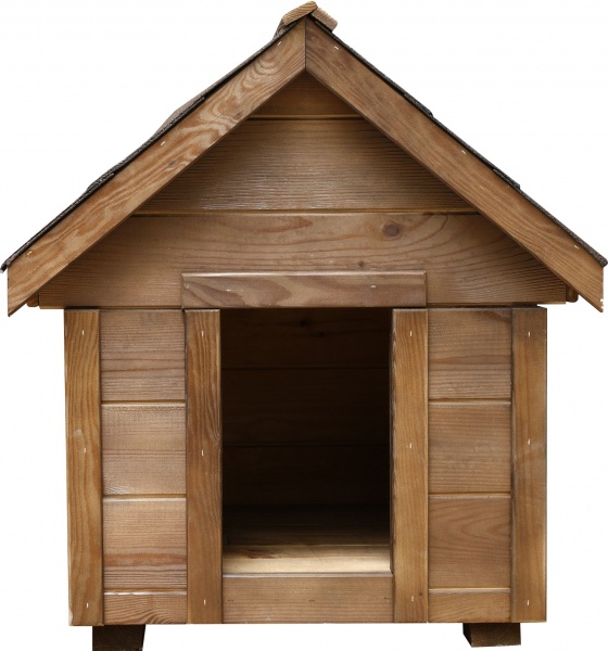 Будинок для собак Класика економ 760х580 мм сосна двоскатний дах