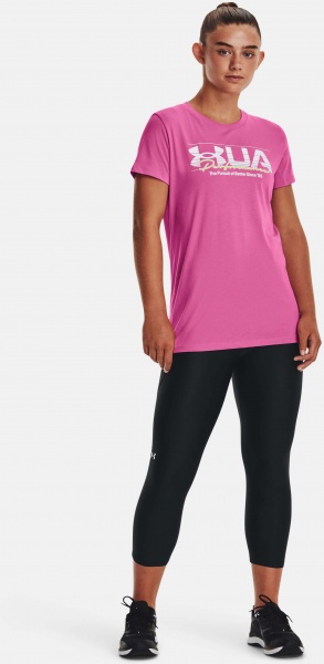 Футболка Under Armour VINTAGE PERFORMANCE SS 1376748-659 р.XS рожевий