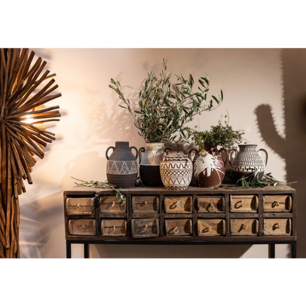 Ваза KARE Design Акуа 25 см коричневий 