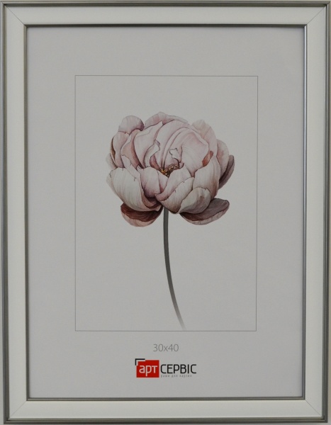 Рамка для фото Арт-Сервіс ЭА-01799 1 фото 30х40 см серебристый металлик 