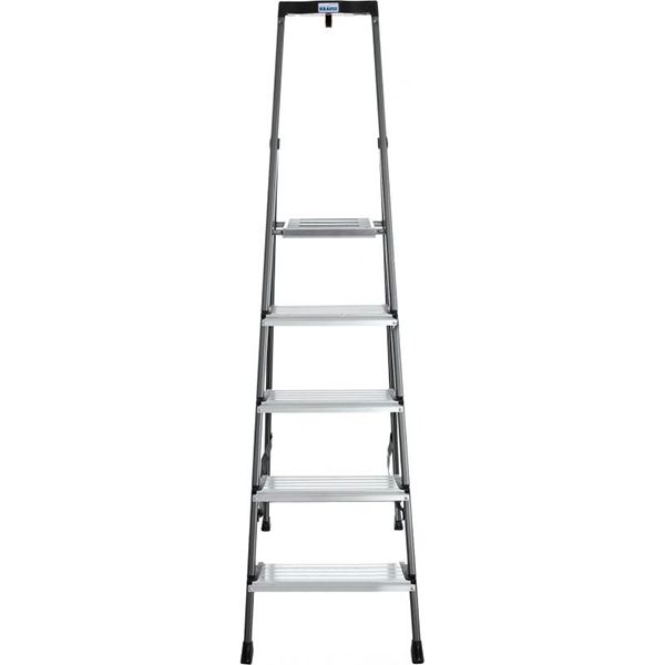 Лестница-стремянка Krause Securo 5 анодированная (126436) c органайзером