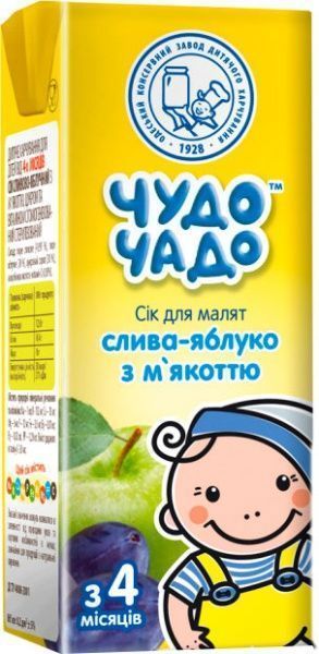 Сік Чудо-Чадо Слива-яблуко 200 мл