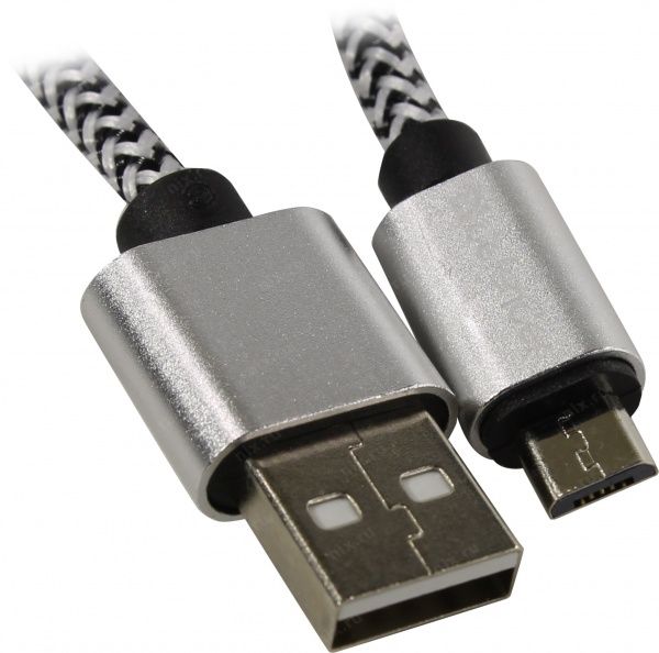 Кабель Defender microUSB 1 м білий (87803) 
