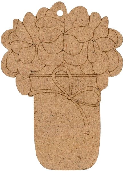 Заготовка Букет цветов 4 7,3x10 см 5 шт. Rosa Talent 