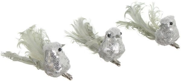 Набор новогодних декораций Птичка 3 шт. 16 см EPI-D181630ABC 
