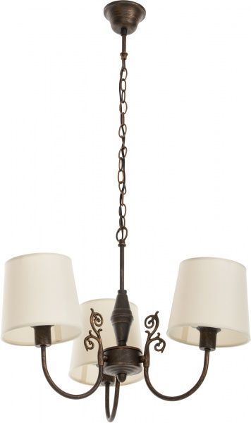 Люстра подвесная Интеркласс 3xE14 античная бронза H9309-3 