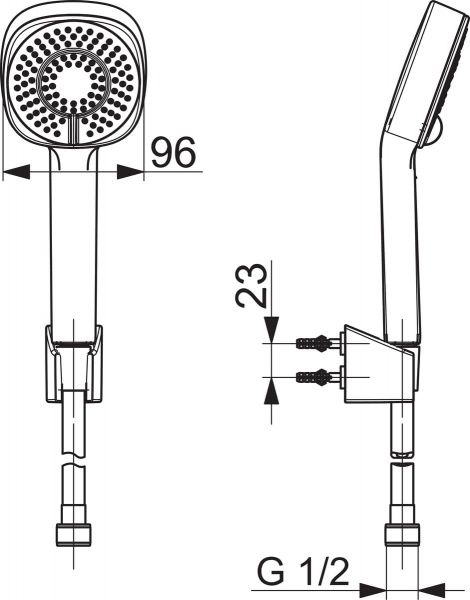 Душевой гарнитур Oras Apollo Style 536 
