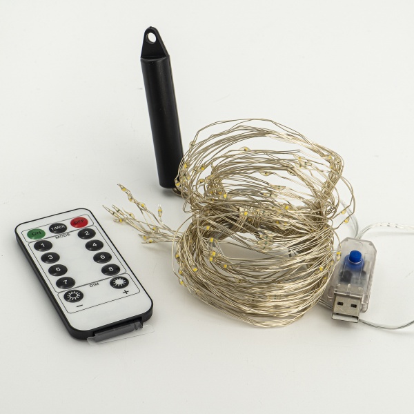 Декоративная гирлянда Altalusse (INL-2108U-200 Warm) встроенный светодиод (LED) 200 ламп 2 м 