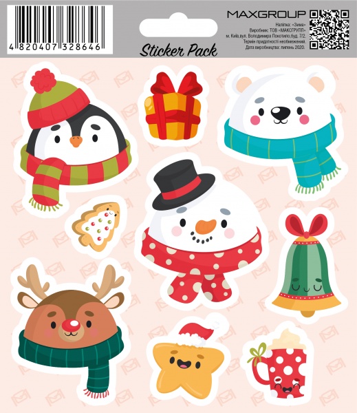 Наклейка MAXGROUP Зима NM-156