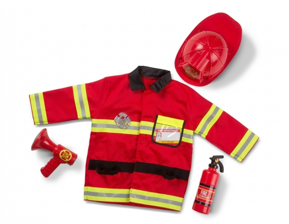 Костюм детский карнавальный Keyno Пожарный красный KN675