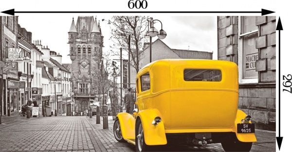 Плитка Tiger Жовта машина 29,7x60 