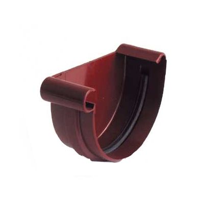 Заглушка ринви ліва Bryza 125 мм червоний 