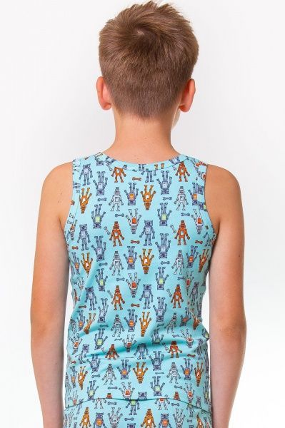 Майка для мальчиков KOSTA 0042-5 р.122 голубой 