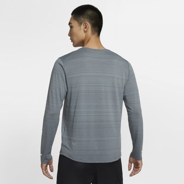 Футболка Nike M NK DF MILER TOP LS CU5989-084 р.L серый