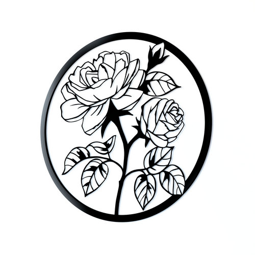 Панно Роза 2 PN205 46x46 см 