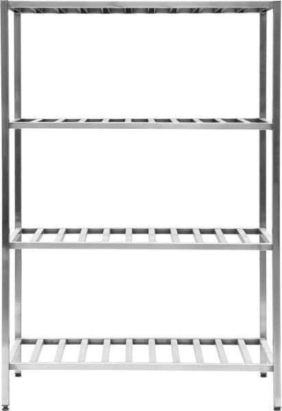 Стеллаж производственный на 4 полки Tehma 1200x500x1800 мм нержавеющая сталь