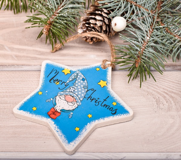 Набор новогодних украшений Гномы 9 см 5 шт./уп.