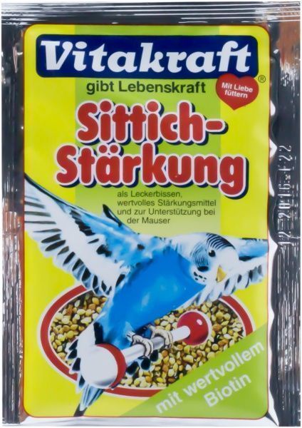 Добавка витаминная Vitakraft с биотином для всех видов попугаев 20 г