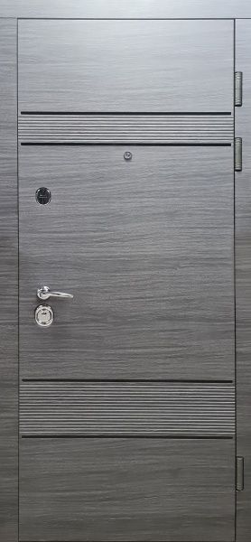 Двері вхідні Булат Статус 518 венге сірий 2050x950мм праві