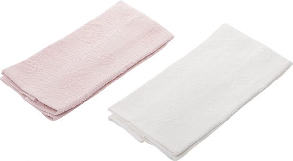Набір рушників 2 шт. 40x60 см кремово-рожевий 