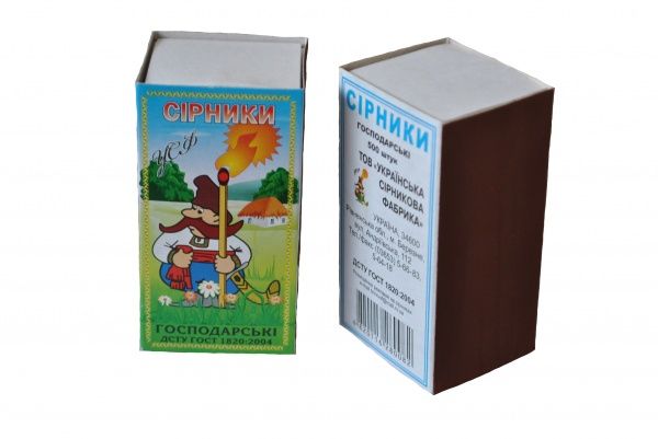 Спички хозяйственные шестого формата