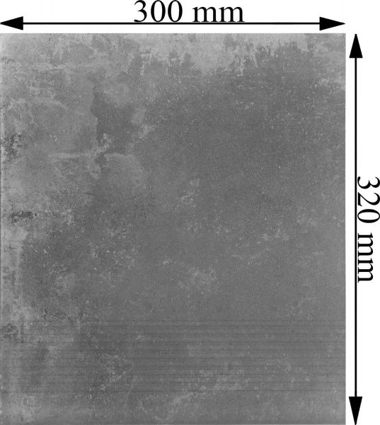 Клинкерная плитка Alivio antracyt stopnica v-shape 30x32 Cerrad